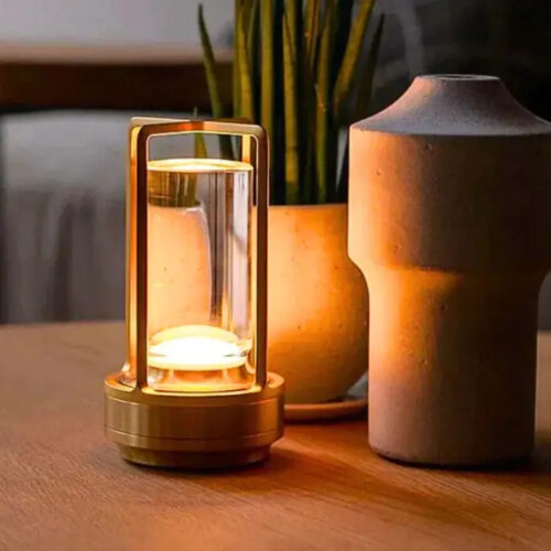 lampe de table cristal